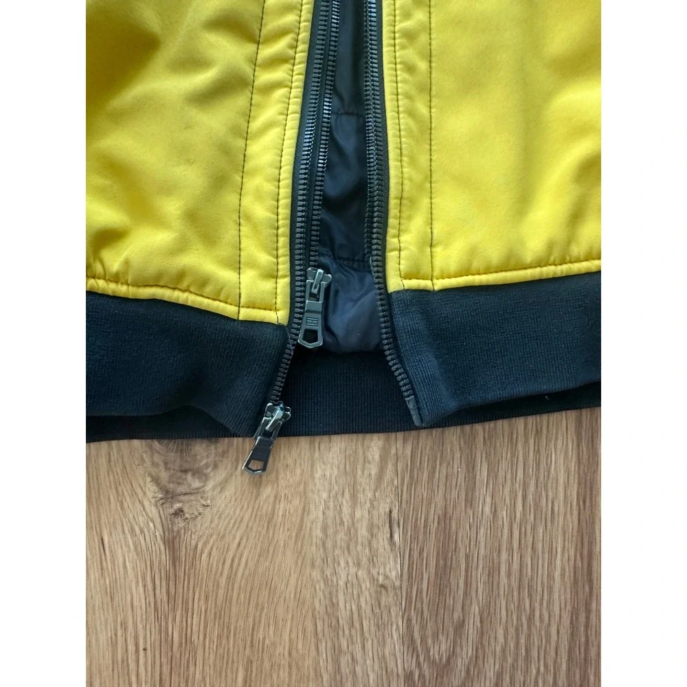 Tommy Hilfiger Mens Yen Softshell Hooded Jacket‎ Navy White Yellow Size XL